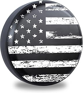 Goosin housse de pneu de secours drapeau américain pour camions jeep wrangler