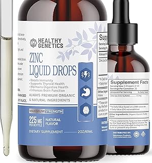 Gouttes de zinc liquide pour enfants, hommes, femmes - sulfate de zinc ionique