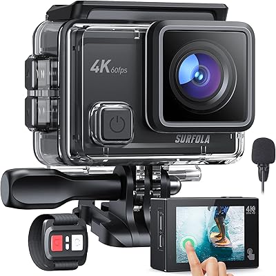 Caméra d'action 4k 60 ips - caméra de plongée à écran tactile
