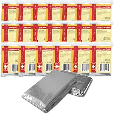 Couverture de sauvetage en mylar de premiers secours ever ready, grande feuille thermique