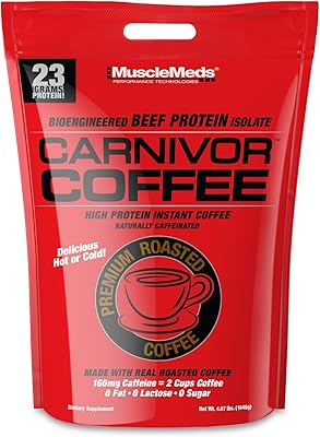 Café riche en protéines musclemeds carnivor boost d'énergie naturellement caféiné 2