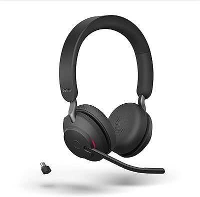 Haut-parleur stéréo jabra evolve 2 65 link 380a ms, noir