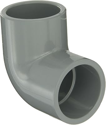Tuyau cpvc gf piping systems, 90 degrés, calibre 80, gris, douille à enfiler