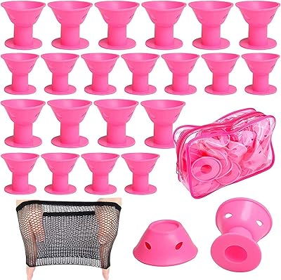 Arabest 40 bigoudis magiques en silicone sans chaleur styles de cheveux