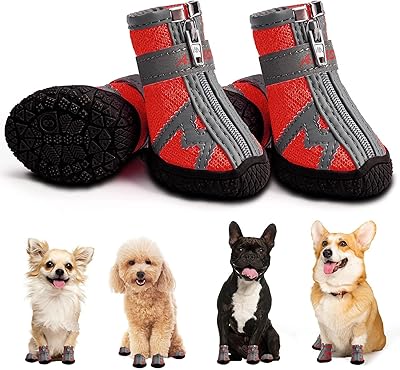 Lot de 4 protège-pattes de hot-dog pour petits chiens