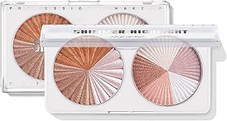 Palette de maquillage surligneur, 8 nuances de poudre de fard à joues scintillantes