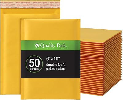 Enveloppes à bulles quality park, enveloppes d'expédition 6 x 9, enveloppes kraft marron