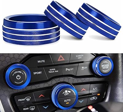 Couvre-boutons de commande de climatisation auprite pour dodge challenger 2015-2022, pour dodge charger