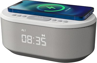 Réveil de chevet à chargement sans fil i-box avec écran led
