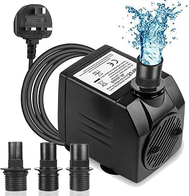 Pompe à eau submersible barst 3000l-h (60w 15 pieds) pompe d'aquarium ultra silencieuse