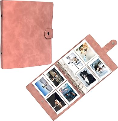 Mini album photo fujifilm instax 200 pocket en cuir de qualité supérieure, album