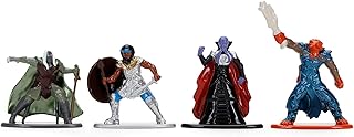 Jada toys dungeons & dragons nanofigs ensemble de 4 figurines à