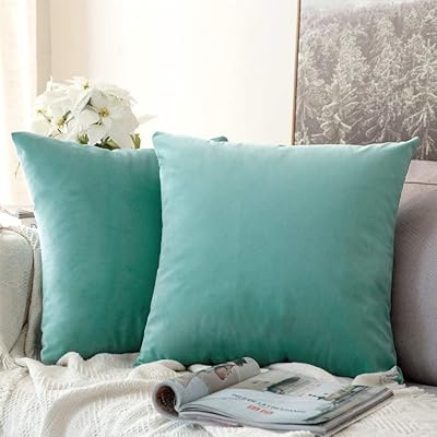 Housse de coussin réversible en velours lavable coty 16 x
