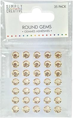 Simply creative 3 pierres rondes collantes ivoire, acrylique, multicolore, 2,97 x 5,33 x 0,03 cm. Commandez malin, vivez mieux avec Diaytar