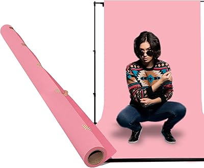Copic 1,4 x 11 m toile de fond rose pour studio photo, portrait, photographie, fond pliable sans couture, mode classique pour photographie professionnelle. Diaytar : Le discount intelligent pour consommateurs avisés