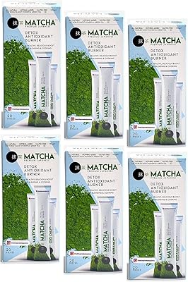 Thé vert matcha détox original japonais (fraise 6 boîtes)