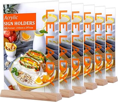 X 6 pièces support de panneau en acrylique (socle en bois). Comparez, choisissez, économisez sur Diaytar Sénégal