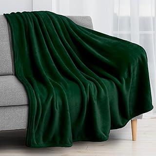 Couverture polaire pavilia | flanelle super douce, moelleuse et luxueuse | couverture légère en microfibre pour canapé et lit (vert émeraude, 50 x 60 pouces). Votre centre commercial virtuel au Sénégal : Diaytar