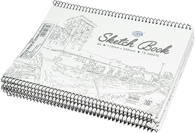 Carnet de croquis fis avec fil spiralé b5, 15 feuilles - fssks15b5