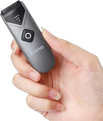 Scanner de codes-barres iyo qr, mini scanner de codes-barres portable bluetooth usb 1d