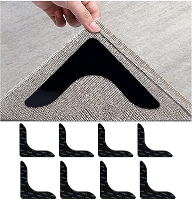 Tapis antidérapant, 8 pièces pour tapis et carrelage de sol en bois dur