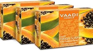 Savon à la papaye rafraîchissant biologique vadi herbals - élimine les impuretés de la peau - unifie le teint (3 x 75g. Commandez en toute confiance sur Diaytar, votre marketplace de confiance