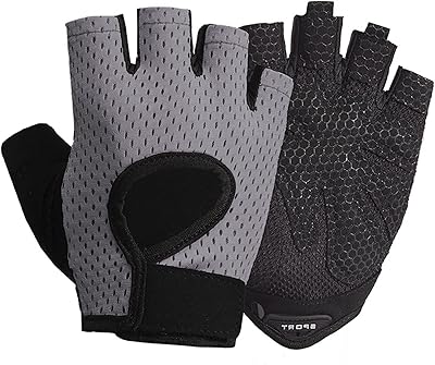 Gants de cyclisme gants de vélo demi-doigt pour hommes femmes montagne noirs