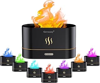 Diffuseur d'huiles essentielles à flamme diffuseur d'aromathérapie 7 couleurs humidificateur ultra