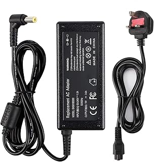 Chargeur intech 65w pour ordinateur portable acer aspire (19v 3,42a) avec cordon d'alimentation
