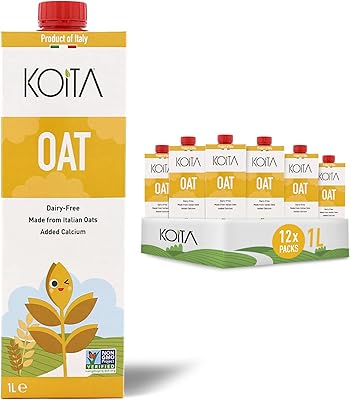 Lait d'avoine koita (1 litre, paquet de 12) - fabriqué avec de l'avoine