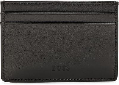 Porte-cartes d'accessoires de voyage majestic de hugo boss pour hommes, noir, taille unique
