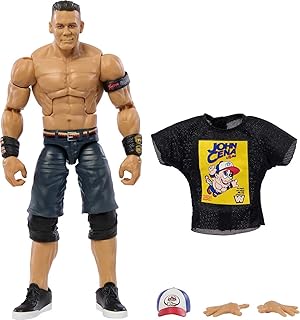 Figurine wwe top peaks, john cena elite, 6 pouces, jouets wwe à collectionner