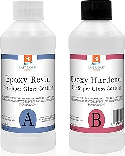 Kit de résine époxy, 236 ml pour peinture haute brillance et dessus