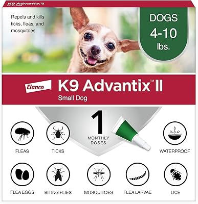 Prévention des puces, des tiques et des moustiques bayer k9 advantix ii