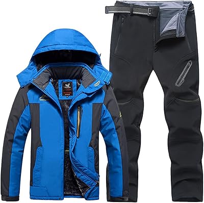 Combinaison de ski d'hiver pour hommes, combinaison de ski imperméable coupe-vent, combinaison