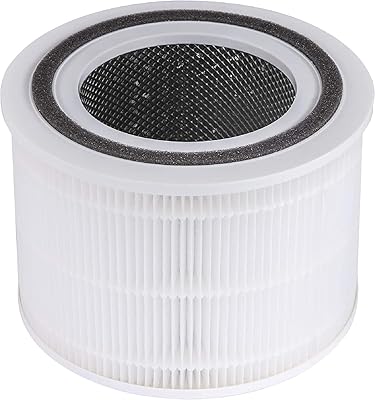 Filtre de remplacement pour purificateur d'air levoit, true hepa 3-en-1, charbon actif haute
