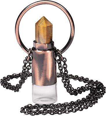 Collier pendentif en argent pour femmes et hommes, conception de flacon d'huile essentielle