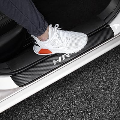 Lexley pour honda 2015-2022 hrv hr-v revêtement d'habillage en fiber de carbone garde