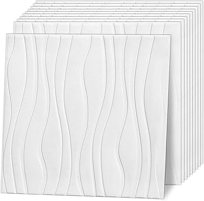 Panneaux muraux lucite 3d à décoller et à coller, grand motif de fausse