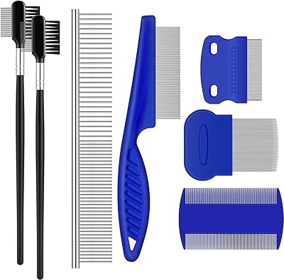 Peigne anti-taches double face castowave peigne pour les yeux de chien