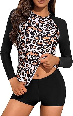 Dasi maillot de bain 2 pièces à manches longues pour femmes upf 50+