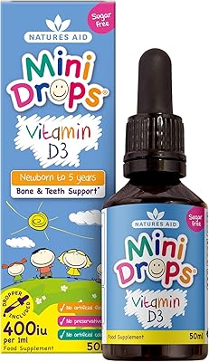 Natures aid vitamine d liquide pour enfants - format 50 ml
