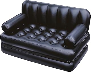Canapé double multi-usage bestway 5x1 gonflable avec souffleur d'air noir 75056