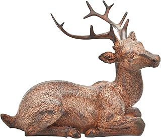 Statue de cerf dans la décoration intérieure, placement vintage, statue d'élan, art rotique