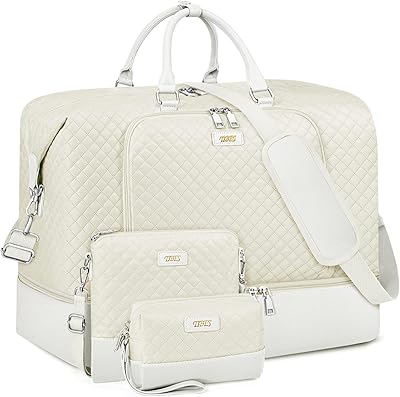 Sac de voyage week-end pour femme avec poche à chaussures grand