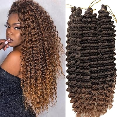 Extensions de cheveux au crochet ondulés de 22 pouces, paquet de 3 extensions