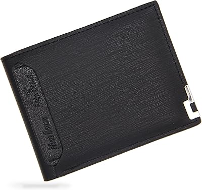 【ttqk】portefeuille tendance décontracté pour hommes avec bord en fer et clip pour cartes, noir, représentant une époque révolue. Diaytar Sénégal : Parce que chaque FCFA compte