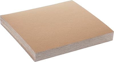 Feuilles de carton de poids moyen 12" x 12" sans acide épaisseur