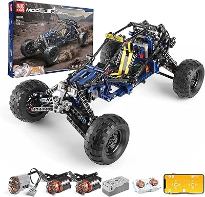 Jouet de construction de voiture tout-terrain qualp king rc, 515 pièces, blocs
