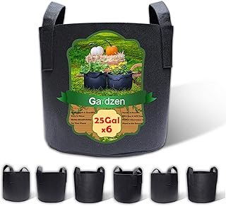 Sacs de culture gardzen, 6 pièces, 25 gallons, conteneurs en tissu respirant